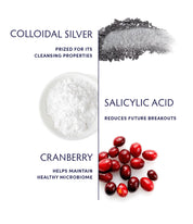 Colloidal silver & salicylic acid cleanser